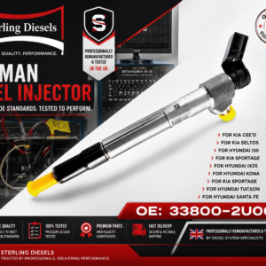 Reman Fuel Injector For Hyundai Kia 1.6 CRDi 2018 - 33800-2U000